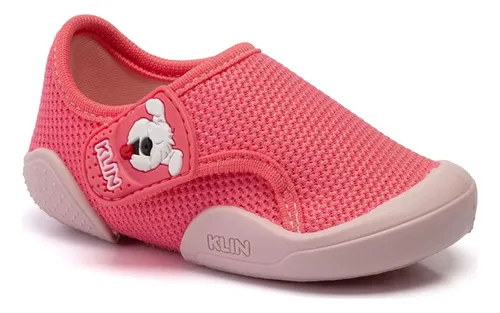 Calce F cil T nis Infantil Klin New Comfort 179 Rosa Goiaba