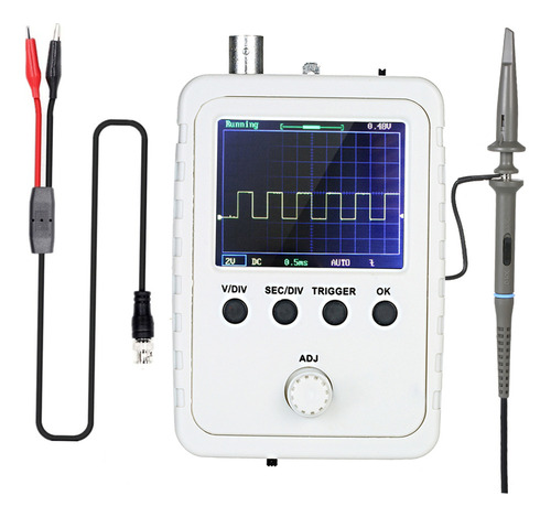 Kit De Osciloscópio Digital Tft 2.4 Com Adaptador E Sonda Cl