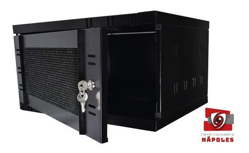 Gabinetes Rack De Pared 5ur Fondo 40cm Puerta Malla Metálic