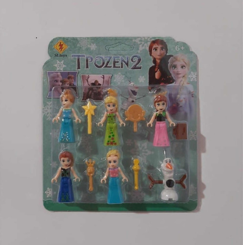 Minifiguras Set Figuras Frozen X 6 Con Accesorios Armables