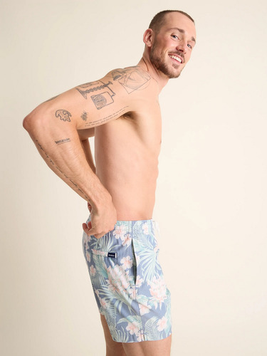 Traje De Baño Para Hombre Playa Short Bañadore Rapido Secado Morado-claro M