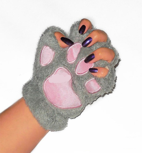 Imagen 5 de 10 de Guantes Cat Gloves Manito Con Huella Garra Perro Gato X 10 U