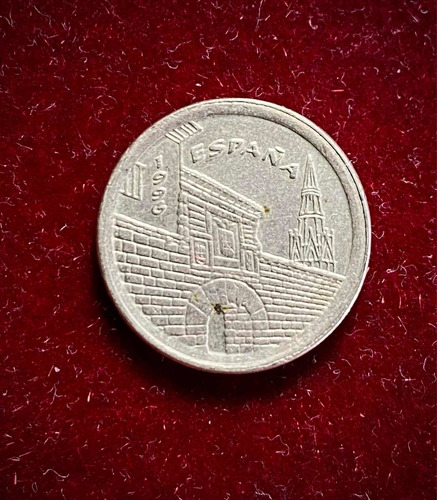 Moneda 5 Pesetas Eapaña 1996 Km 960 La Rioja (Usado)