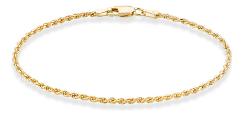 Cadena Collar Cuerda Trenzada Corte Diamante Tobillera