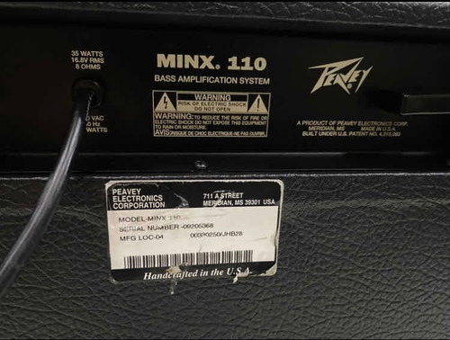Amplificador Baixo Peavey Made Usa Raridade Novo Mostruario