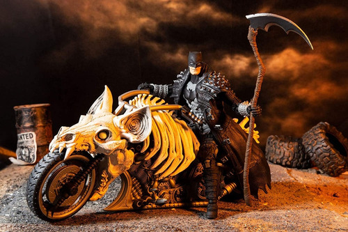 Batman Death Metal Y Moto Batcycle Mcfarlane Dc Multiverse (Usado)