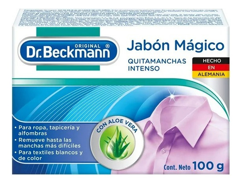 2 Pza Jabón Mágico Dr. Beckmann Quitamanchas Con Aloe Vera 1