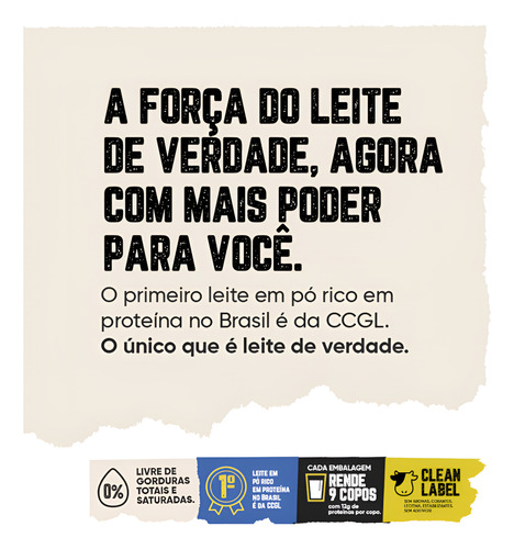 Leite Em Pó Proteico Desnatado 270g