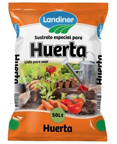 Sustrato Huerta 50lt Landiner Turba Compost Perlita Metanoia