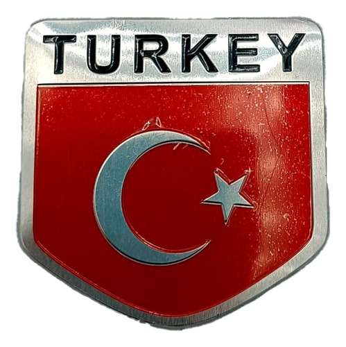 Lu32 Emblema Escudo Turquia Auto Camioneta Alto Relieve