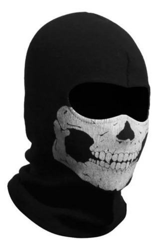 Máscara Completa Black Balaclava Ghosts Skull...