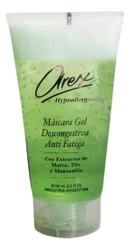 Arex Mascarilla Gel Descongestiva Atenúa Expresion Tipo de piel Sensible