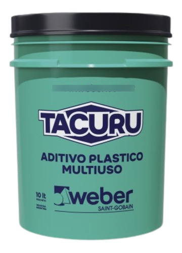 Tacuru Weber Aditivo Vinílico Plástico Pared Piso Techo 10lt