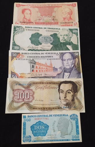 Billetes Venezolanos Antiguos,fuera De Circulación. 