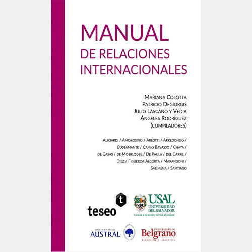 Libro Manual De Relaciones Internacionales