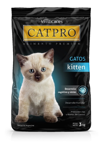 Imagen 1 de 5 de Alimento Premium Gatitos Catpro Kitten X 3 Kg