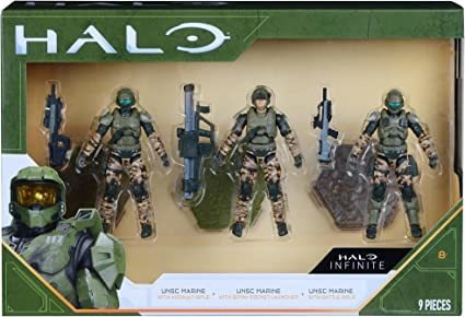 Halo Paquete Surtido De 3 Figuras De 4 Pulgadas  Unsc