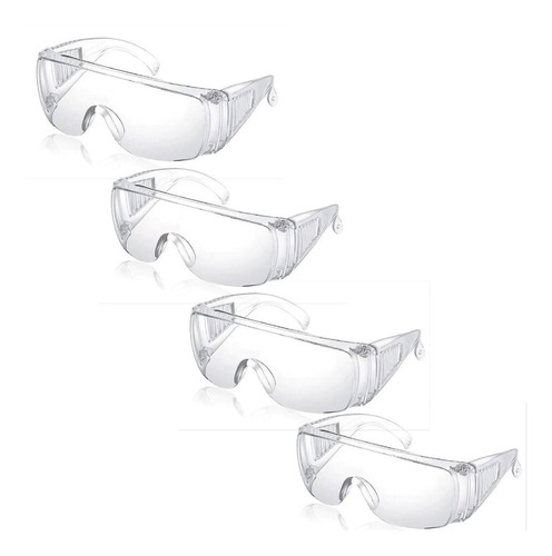 Lentes De Seguridad Y Protección Para Uso Rudo (4 Piezas) 