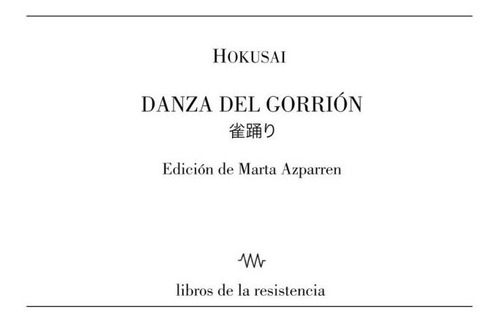 Danza Del Gorrion - Hokusai, Katsushika