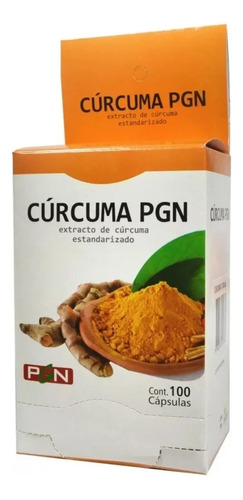 Cúrcuma & Pimienta Negra X 100 Cápsulas Laboratorio Pgn 