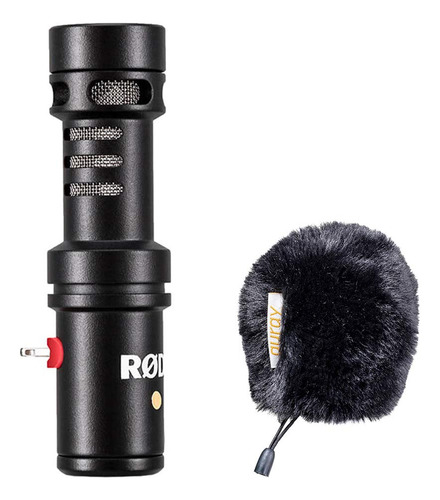 Microfone Direcional Rode Videomic Me-l Com Windbuster