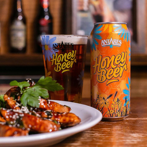 Cerveza Antares Honey - Pack X6 Latas