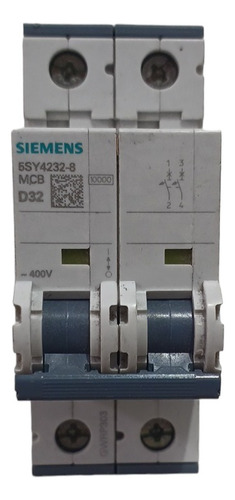 Disjuntor Siemens 5sy4232-8 32a Curva D 2 Polos