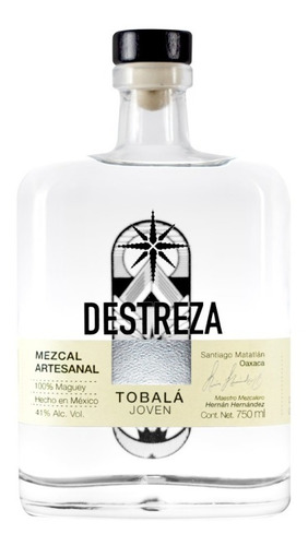 Mezcal Destreza Tobalá 750ml Artesanal Joven