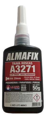 Cola Trava Rosca Almafix 50g Alto Torque