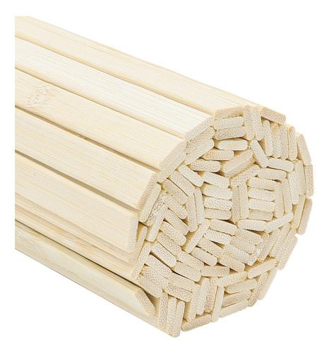 Varilla Madera 15.7  Barra Bambu Natural Extra Larga Que 100