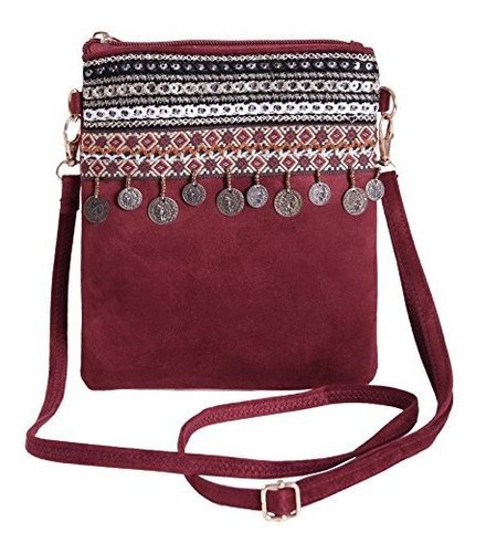 Pulama Vintage Bohemian Crossbody Pequeño Bolso Adorable