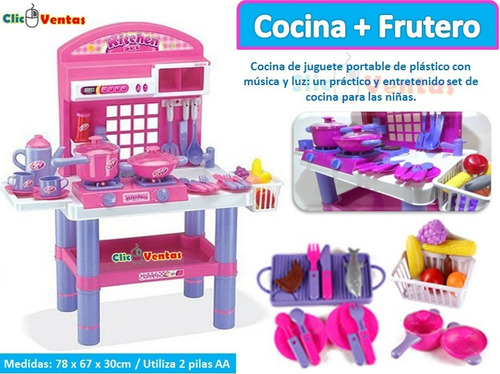 Cocina Para Niñas Con Frutero Y Lavadero  Kirchen