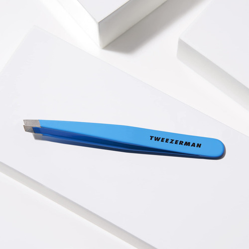 Pinça Inclinada Tweezerman -blue Jewel Modelo Nº 1230-b09r