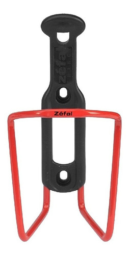 Porta Anfora P/bicicleta Plastico/aluminio Bicolor Zefal Color Rojo