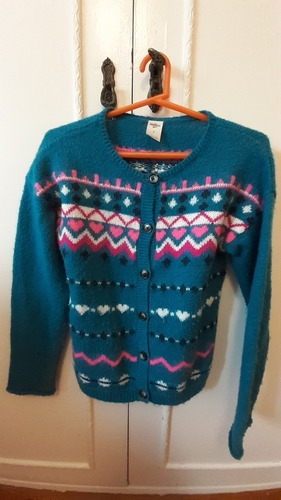 Sweater Cardigan  Oshkosh Niña Talle 7. Lana. Impecable