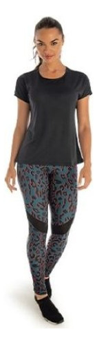 Legging Demillus Dance Tam Gr Cor Cinza Animal Print