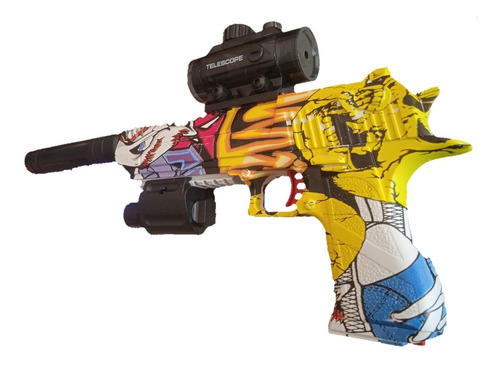 Rifle Automatico De Hidrogel Edición Graffiti Con Lazer (Usado)