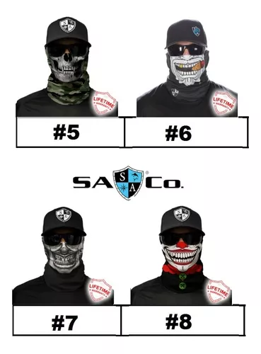 5 Mascaras Faceshield Tapaboca Moto Sa Fishing Sin Costura