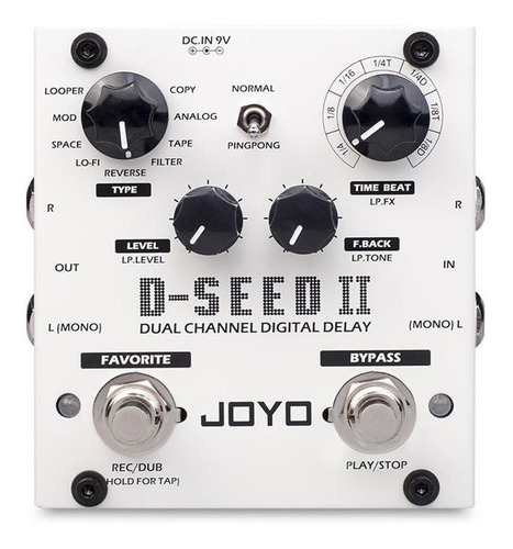Pedal Joyo D-seed 2 Dual Channel Digital Delay Com Looper