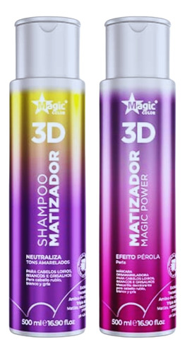 Kit Magic Color Shampoo 500ml + Máscara Acidificante 500ml