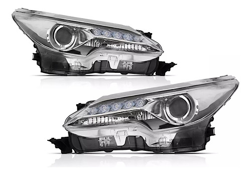 Par Farolete Hilux Sw4 Elétrico Com Motor Led 2016 17 A 2020