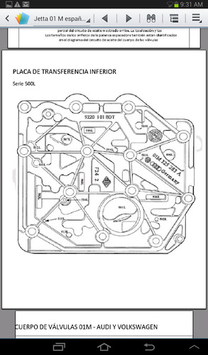 Manual De Transmisión Automática Jetta 2000-2006 Español 01m (Usado)