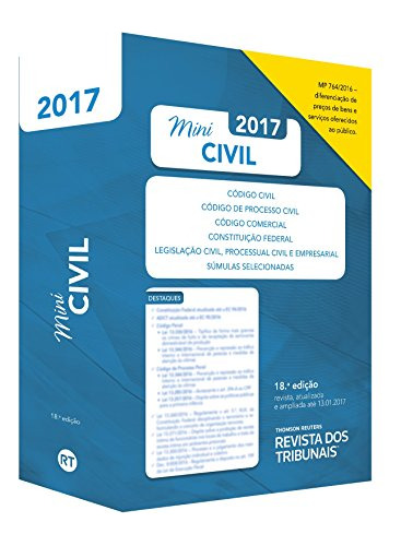 Libro Rt Mini Código 2017 Código Civil Código De Processo Ci