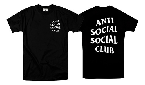 Franela Anti Social Social Club Estampada En Algodón 