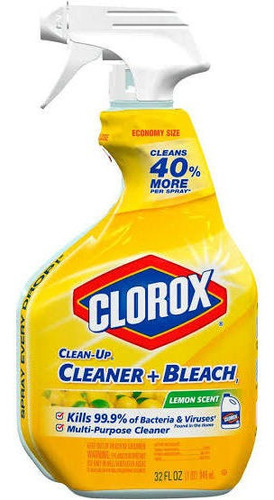  Clorox Limpiador Desinfectante Cleaner + Bleach Limón,946ml