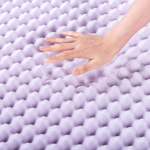 Colchón De Espuma Viscoelástica Infusión De Lavanda King