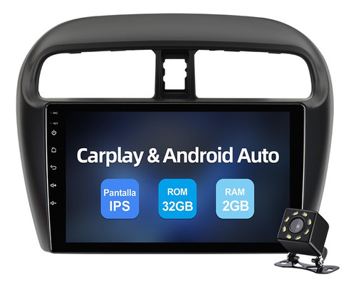 Estéreo 2g Carplay Para Mitsubishi Mirage Attitude 2015-2020