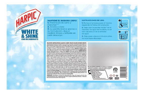 Harpic Power Ultra Pastillas Desinfectantes Tanque Inodoro