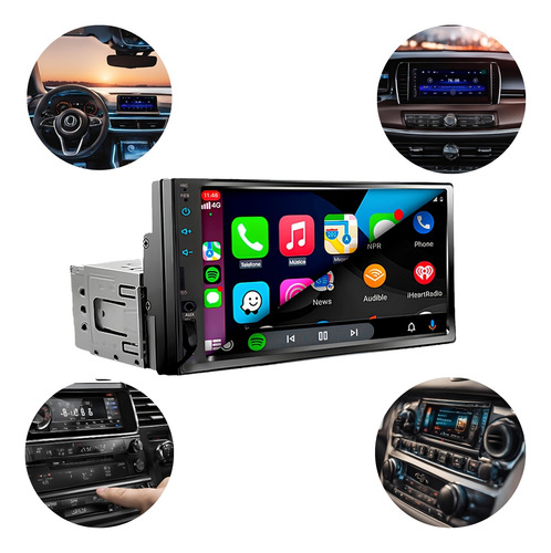 Multimídia 1din H-tech Espelhamento Usb Bluetooth Full Touch