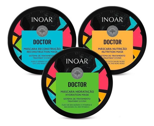 Kit Doctor Inoar Hidratação + Reconstrução + Nutrição